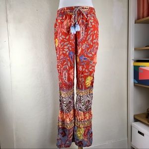 Anthropologie Floral PJ Bottoms